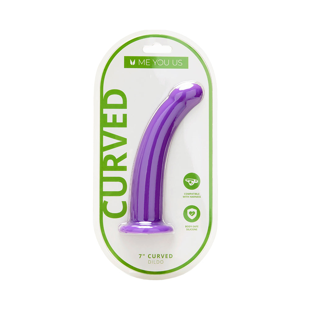Me You Us 7 Inch Curved Silicone Dildo