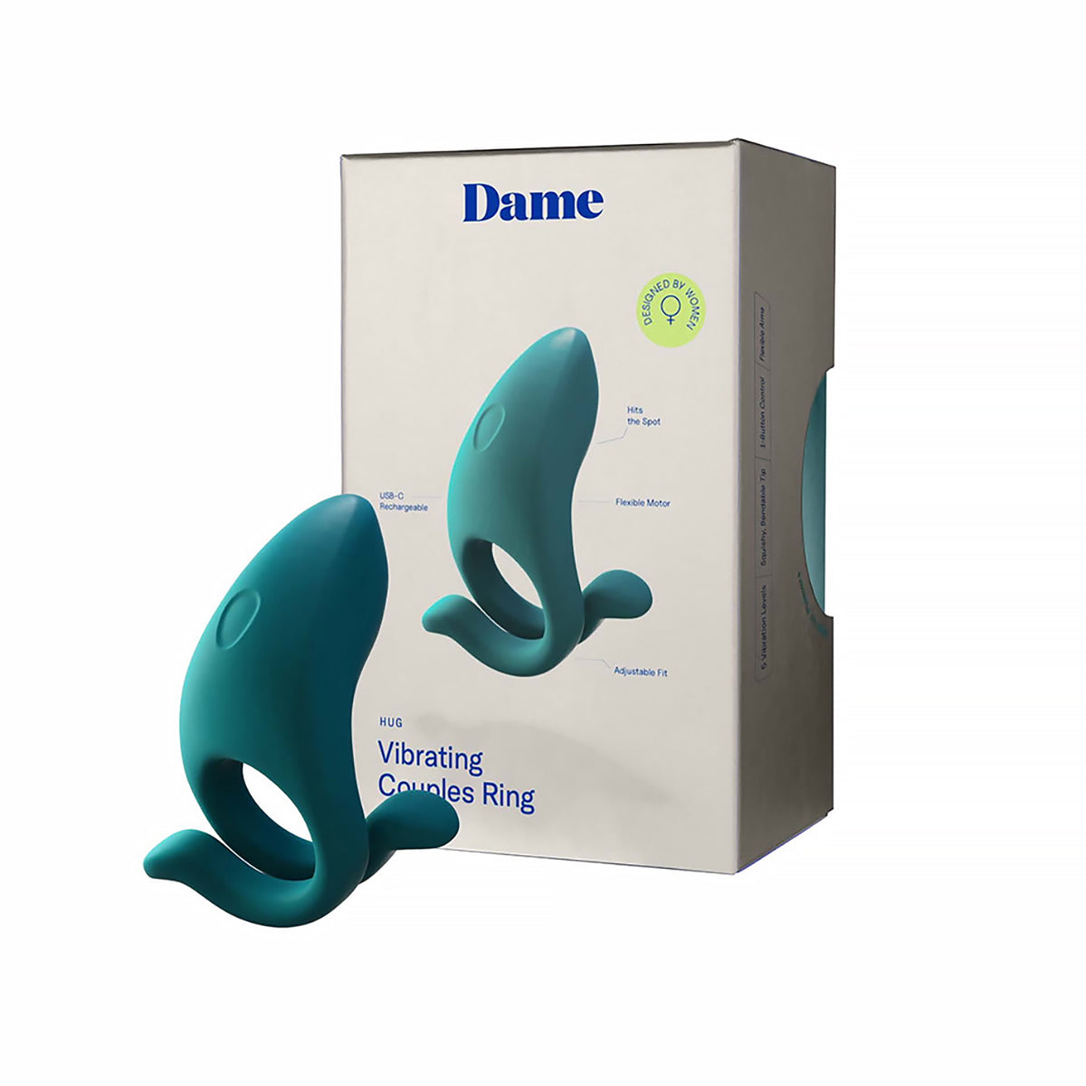 Dame Hug Vibrating Couples Ring