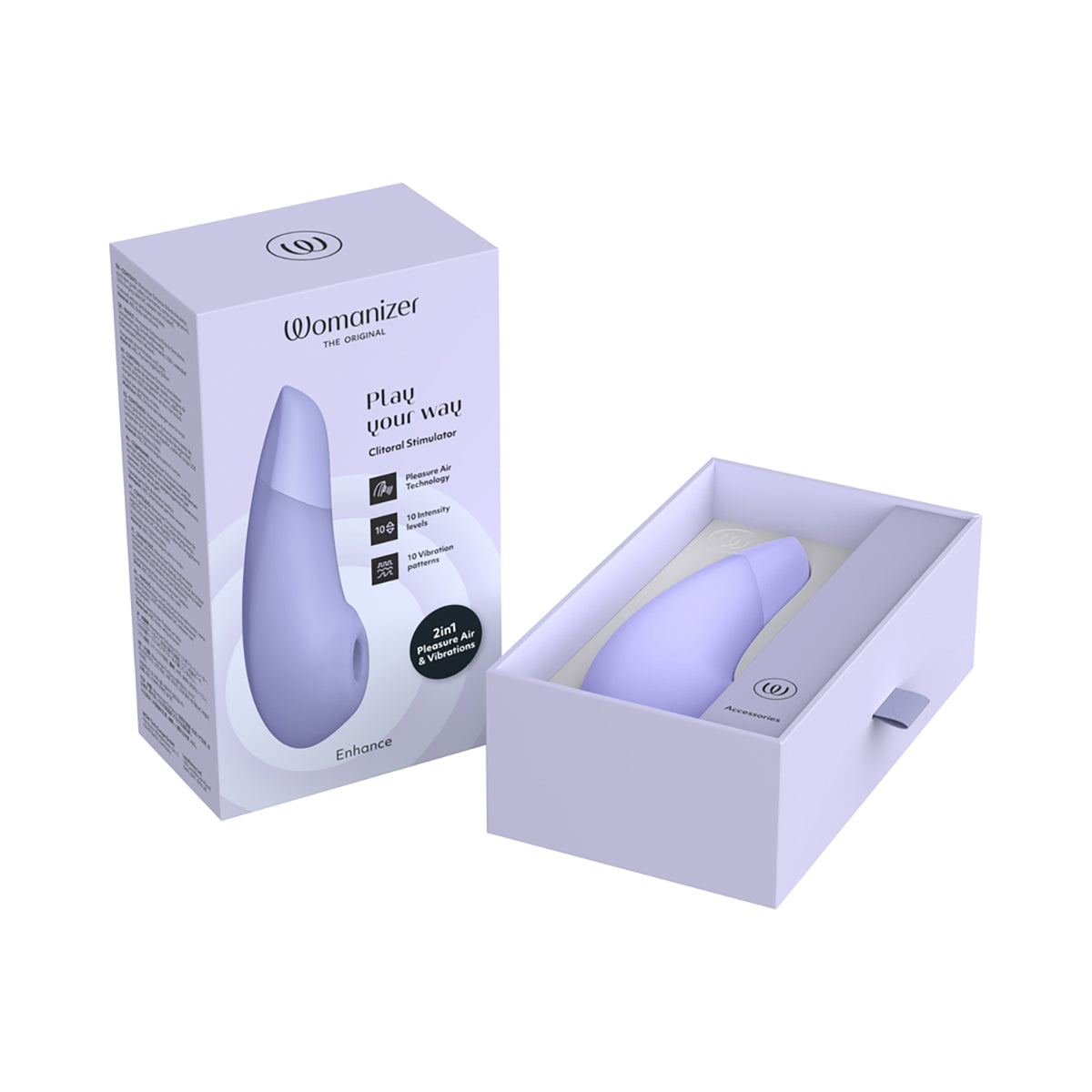 Womanizer Enhance Vibrating Air Pressure Clitoral Stimulator