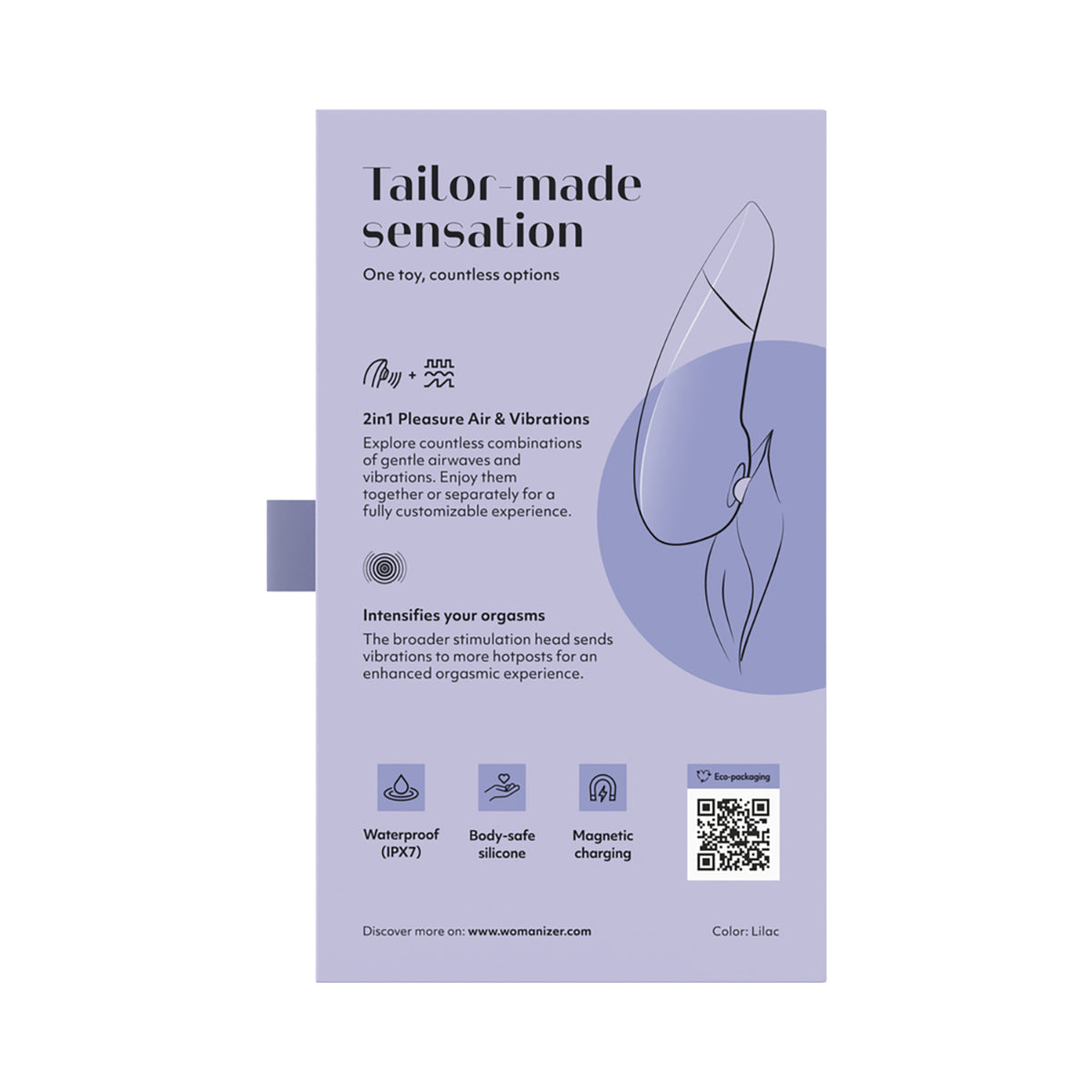 Womanizer Enhance Vibrating Air Pressure Clitoral Stimulator