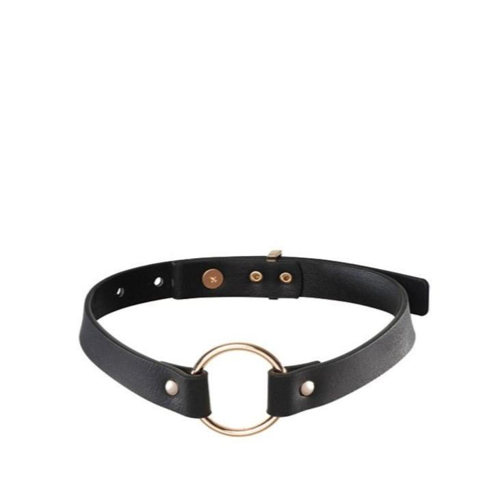 Bijoux Maze Vegan Leather Single-Ring Choker