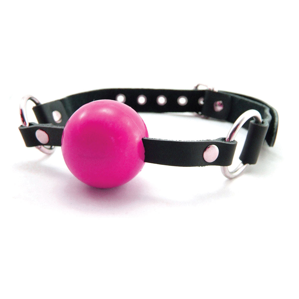 Sex Kitten Leather and Silicone Ball Gag