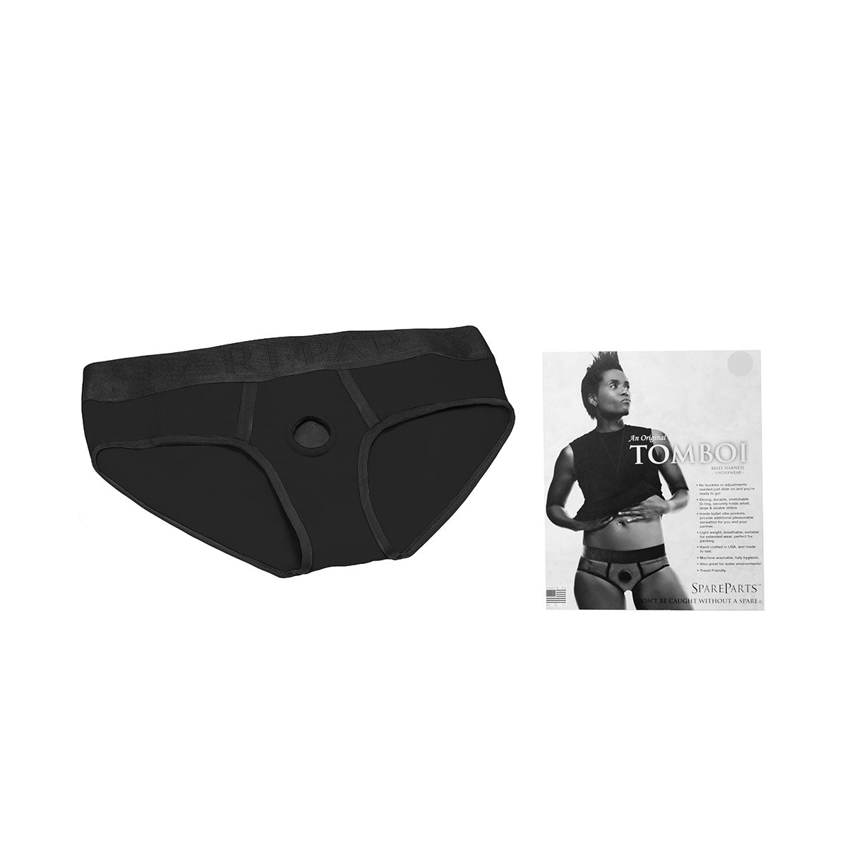 SpareParts Tomboi Nylon Harness Briefs