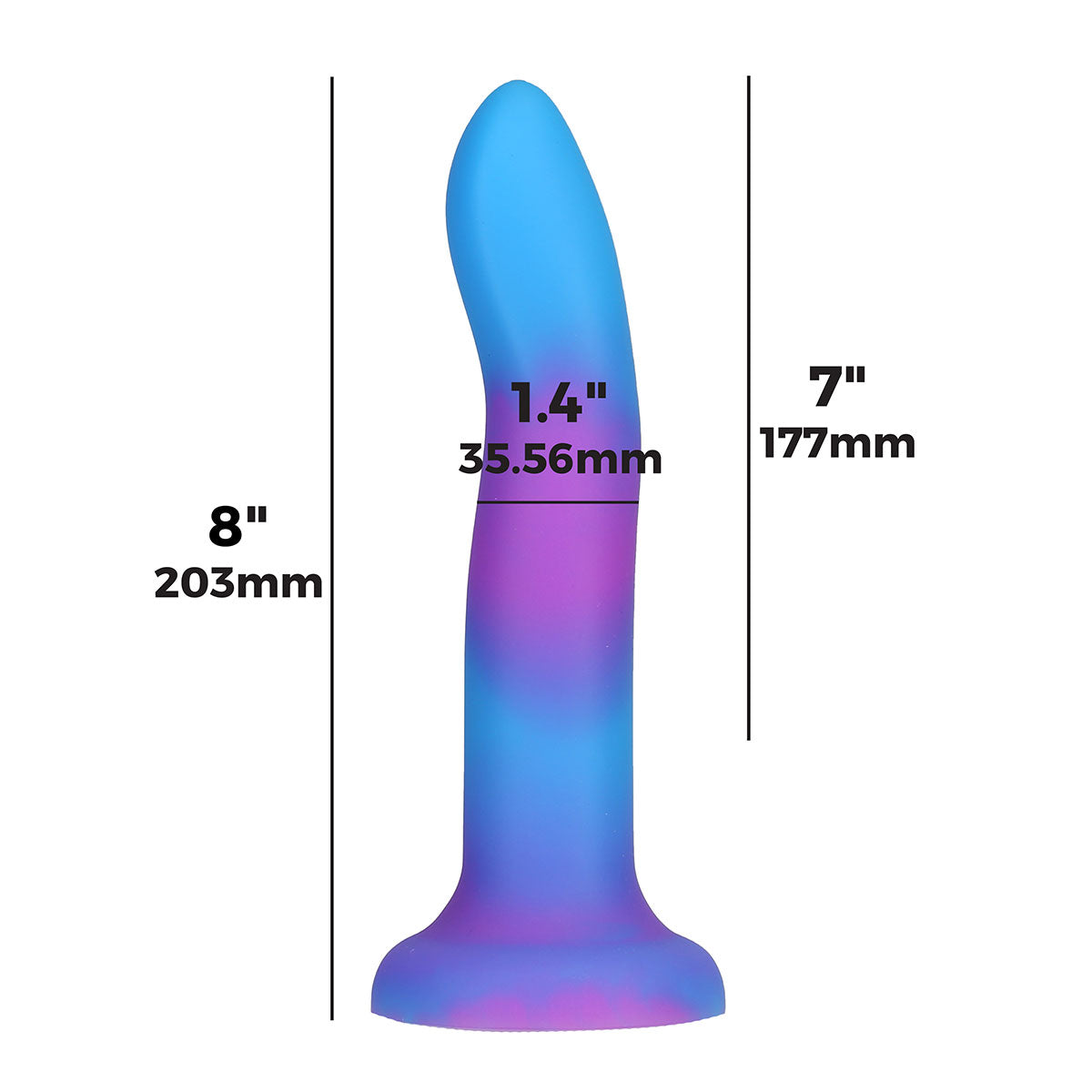 Addiction Rave Glow-In-The-Dark Dildo