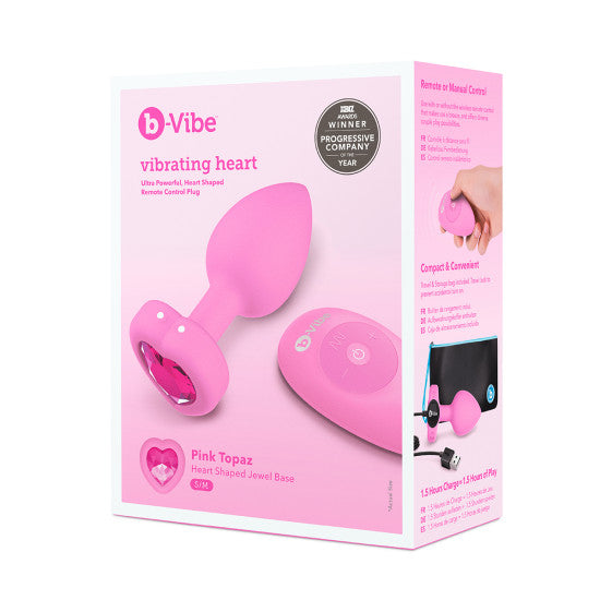 B-Vibe Vibrating Heart butt plug box