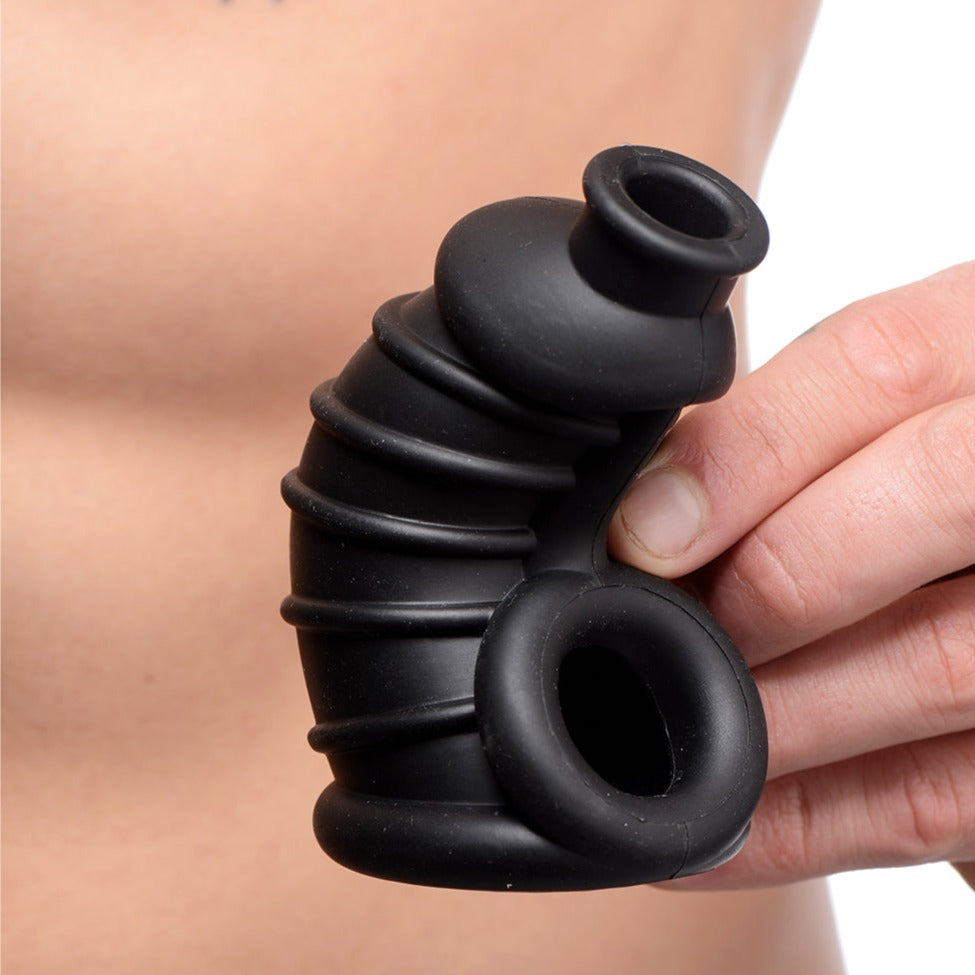 Dark Chamber Silicone Chastity Cage