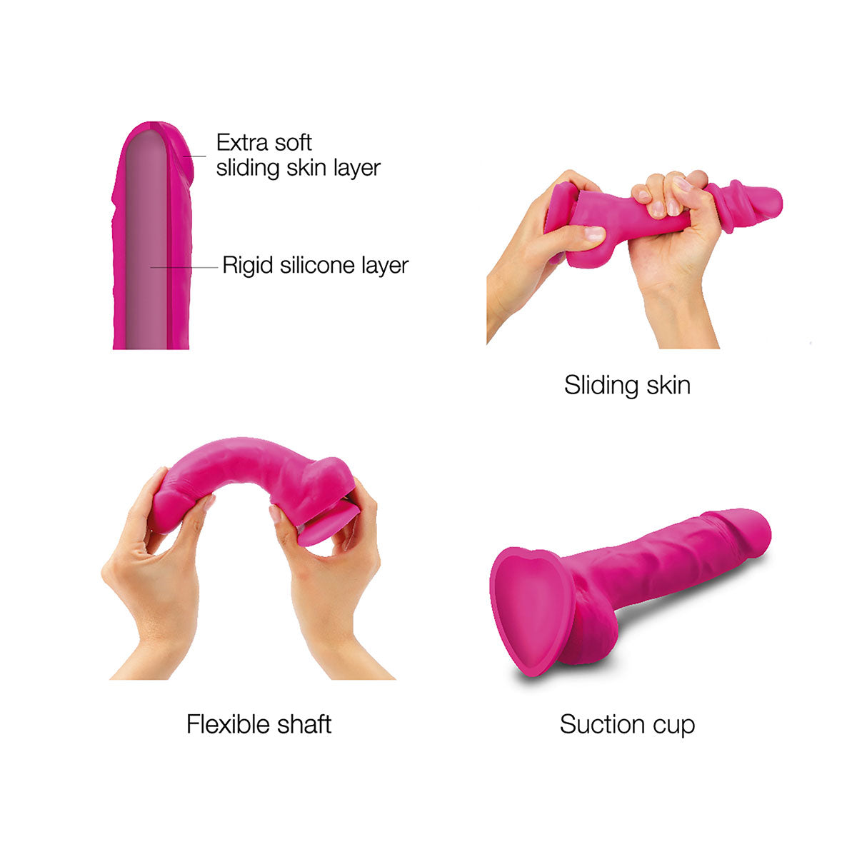 Strap-On-Me Sliding Skin Realistic Dildo