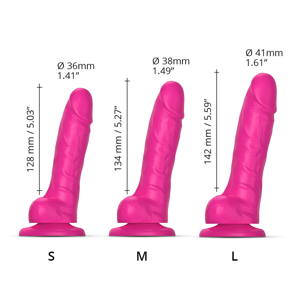 Strap-On-Me Sliding Skin Realistic Dildo