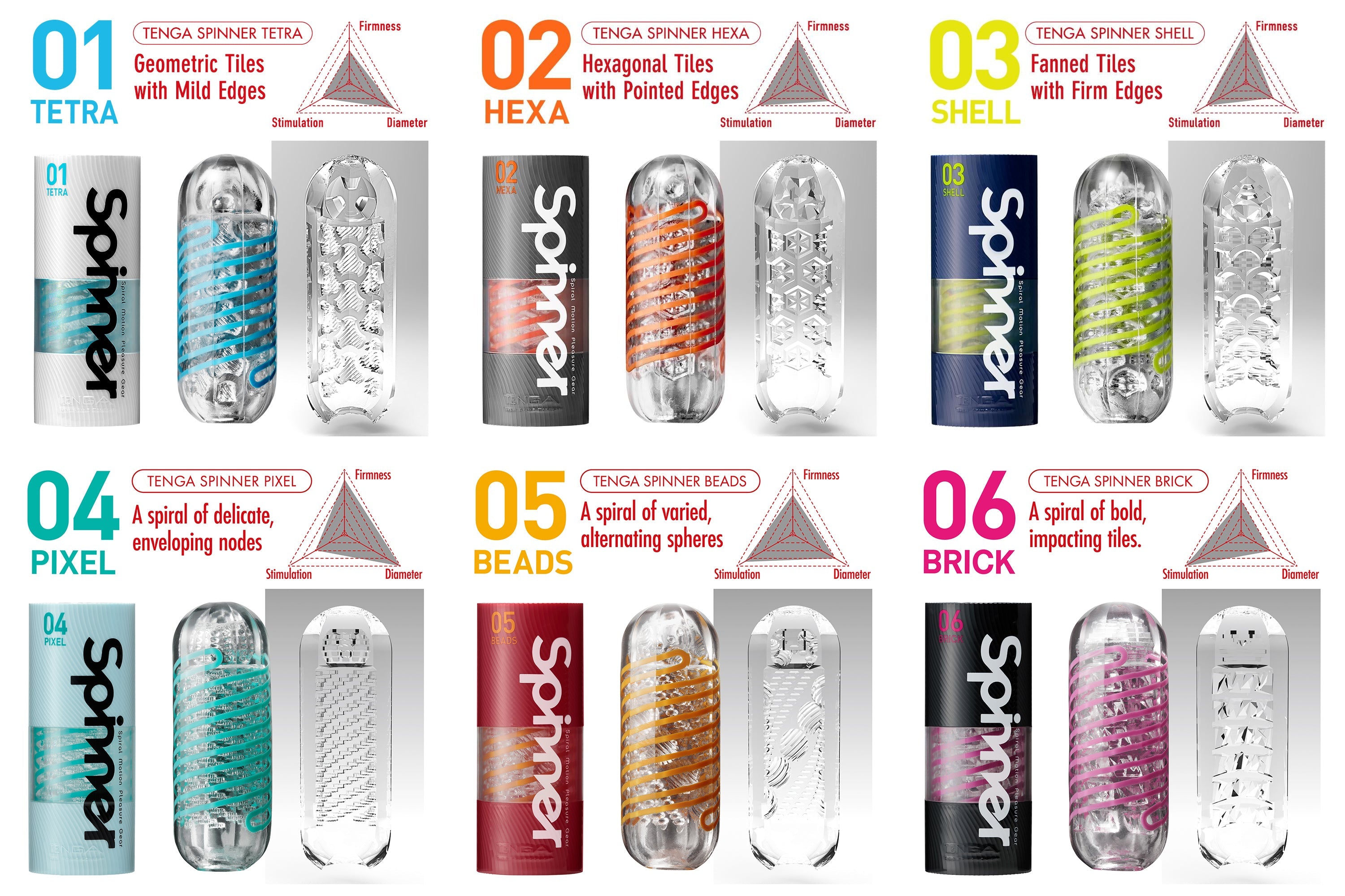 Spinner strokers from Tenga