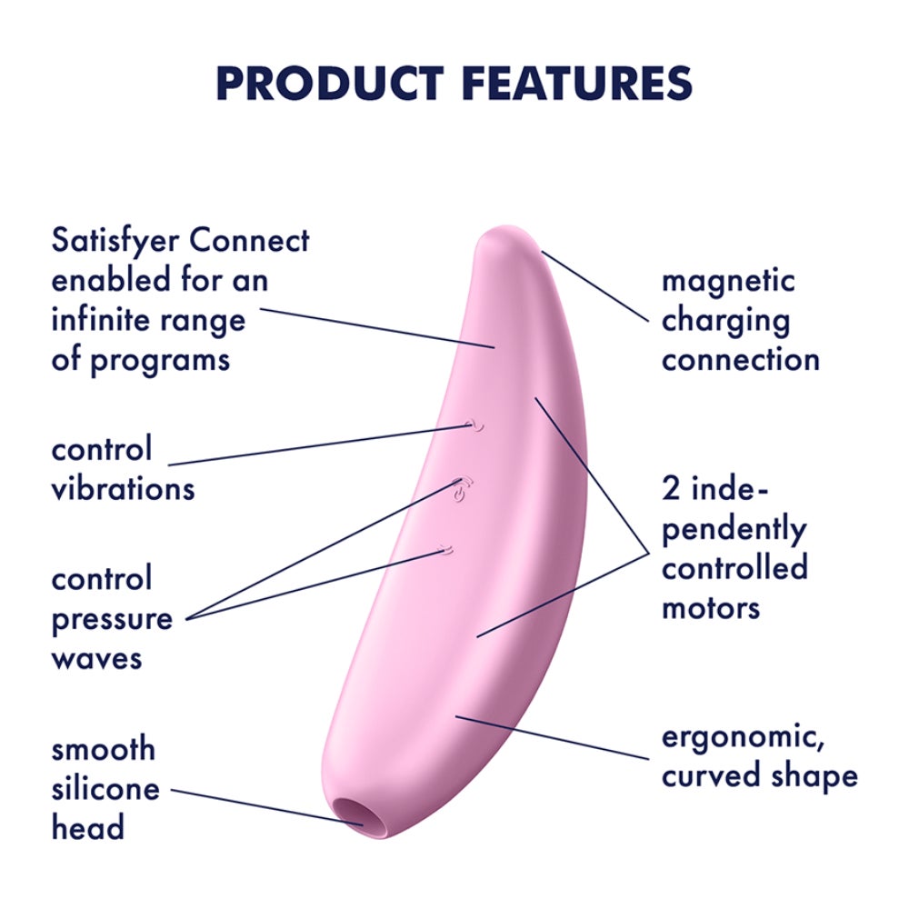 Satisfyer Curvy 2+ App-Controlled Air Pressure Vibe