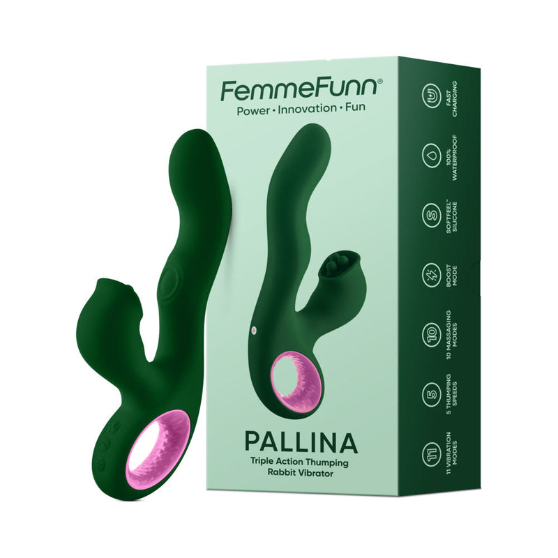 Femme Funn Pallina Triple Action Thumping Rabbit Vibrator | Delicto Femme Funn Pallina Triple Action Thumping Rabbit Vibrator | Delicto