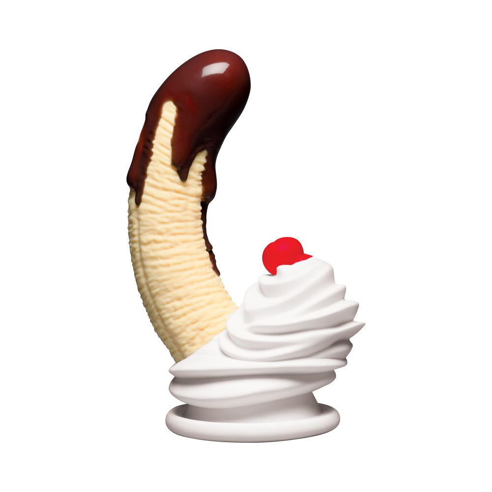 Simply Sweet Chocolate Dipped Banana Split Silicone Dildo