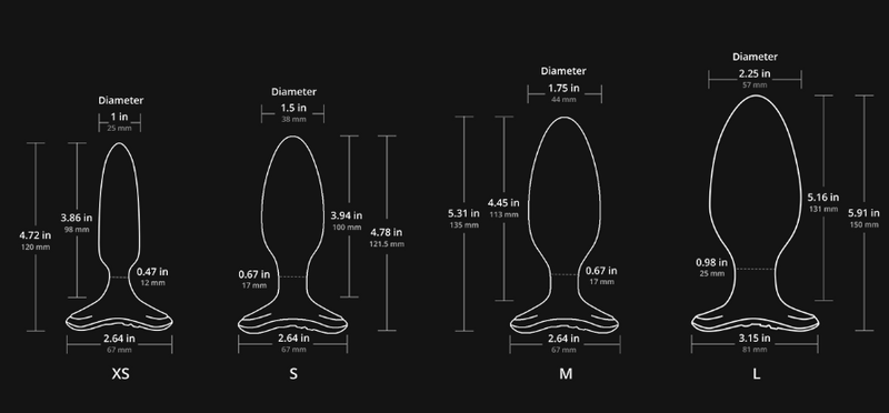 Lovense Hush 2 Vibrating Bluetooth Butt Plug