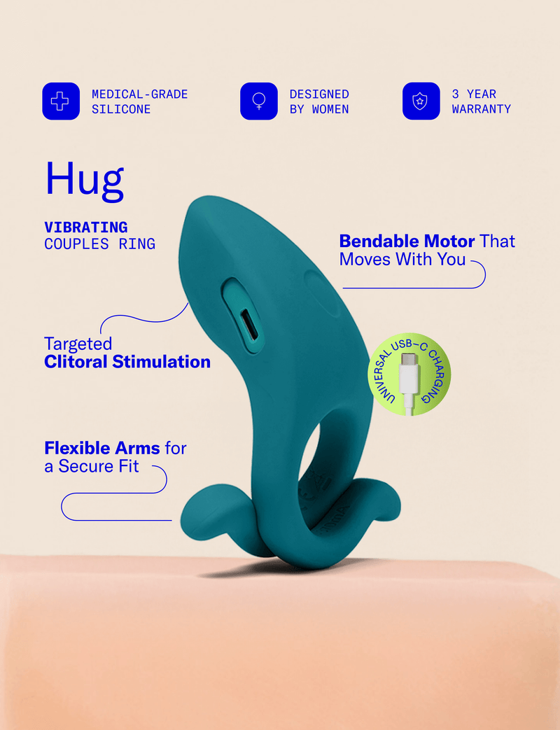 Dame Hug Vibrating Couples Ring