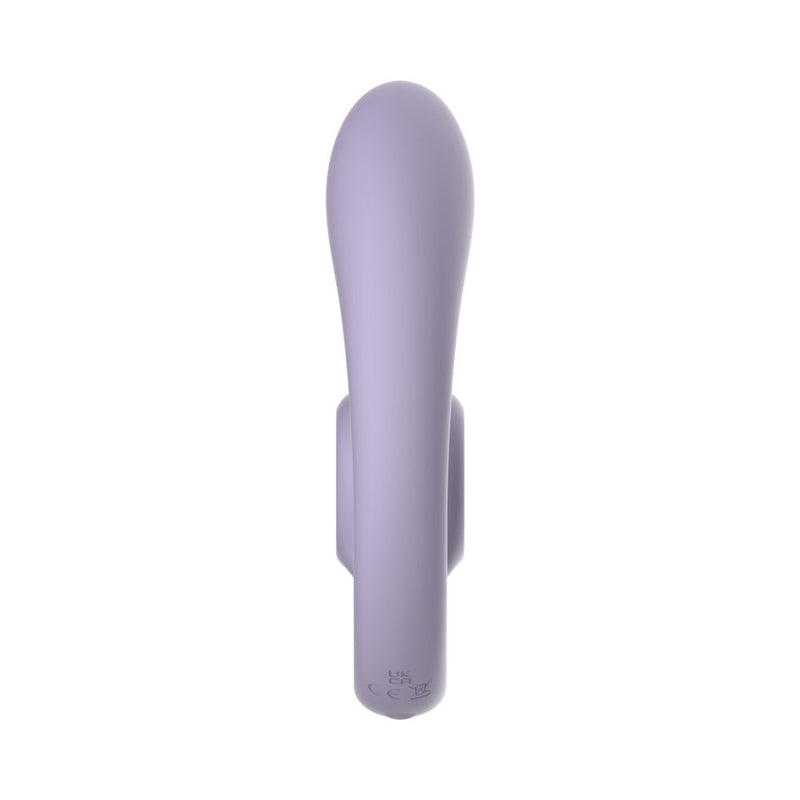 Purple electronic device on a white background