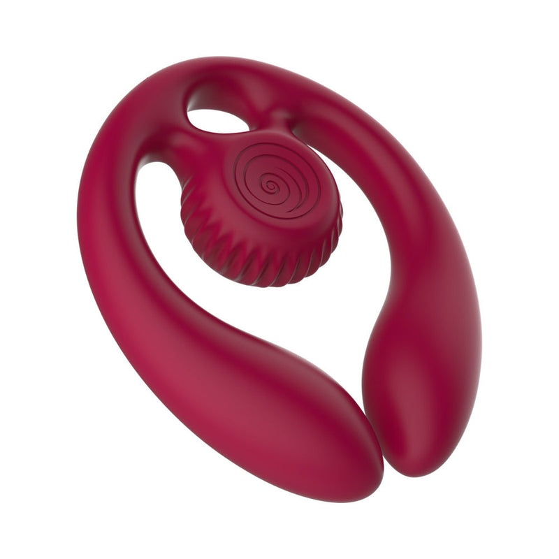 Red neck massager on a white background