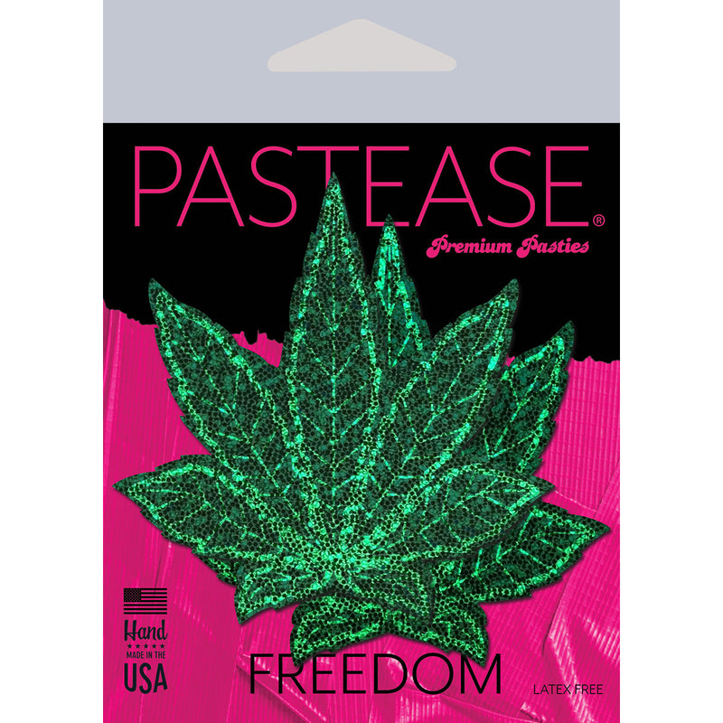 Pastease Pot Leaf Glitter Pasties