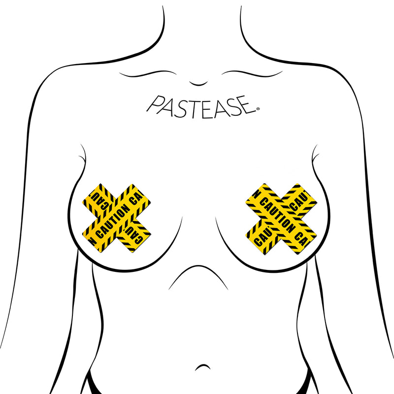 Pastease Caution Tape Nipple Pasties