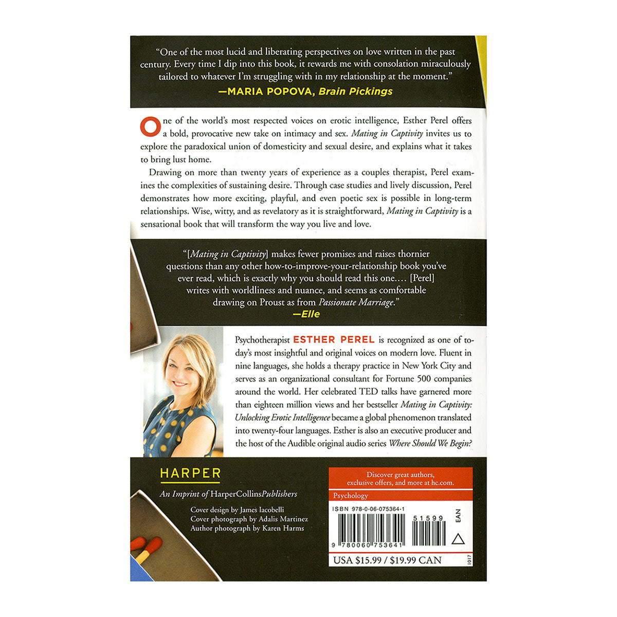 Mating in Captivity by Esther Perel paperback