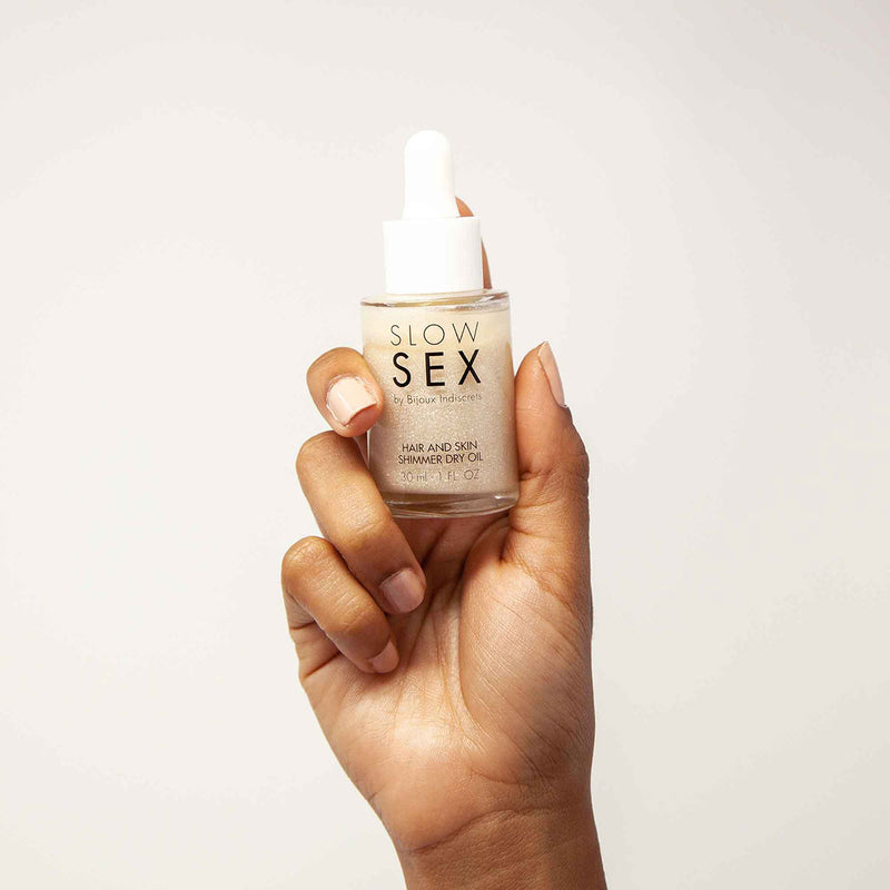 Slow Sex Dry Shimmer Oil