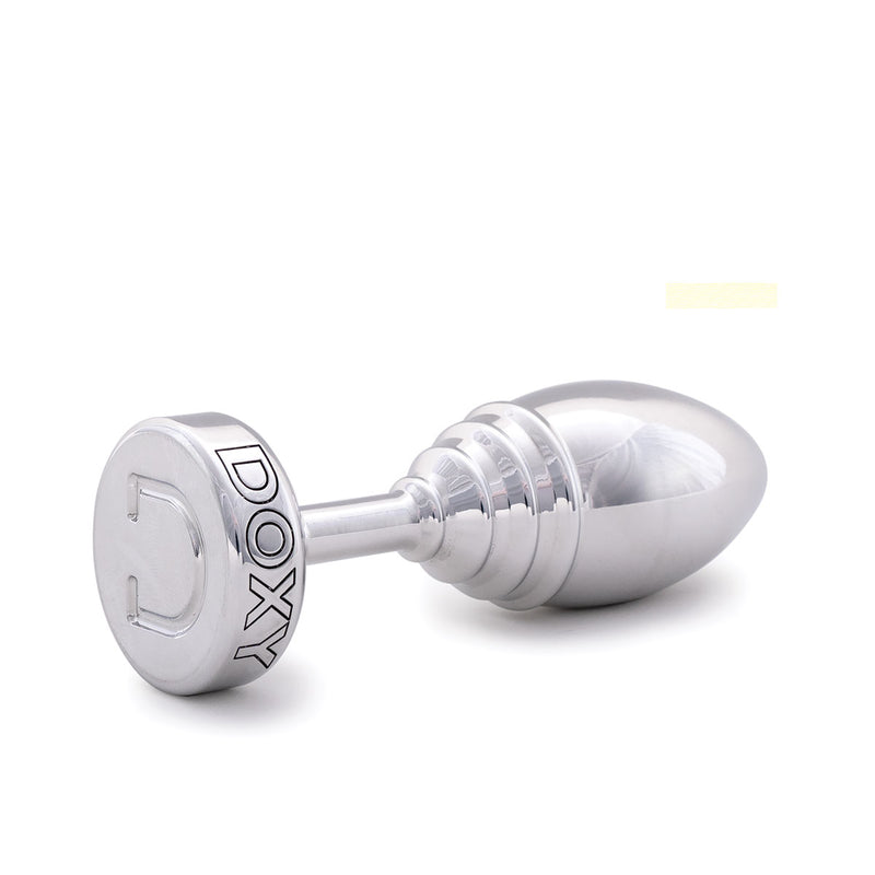 Doxy Ribbed Aluminum Butt Plug