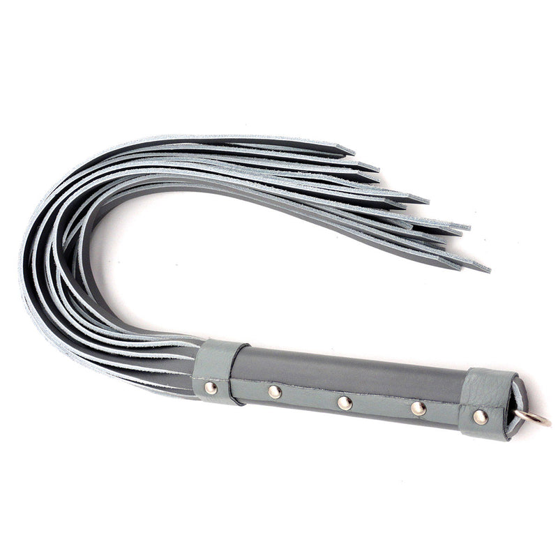 Gray Leather Flogger