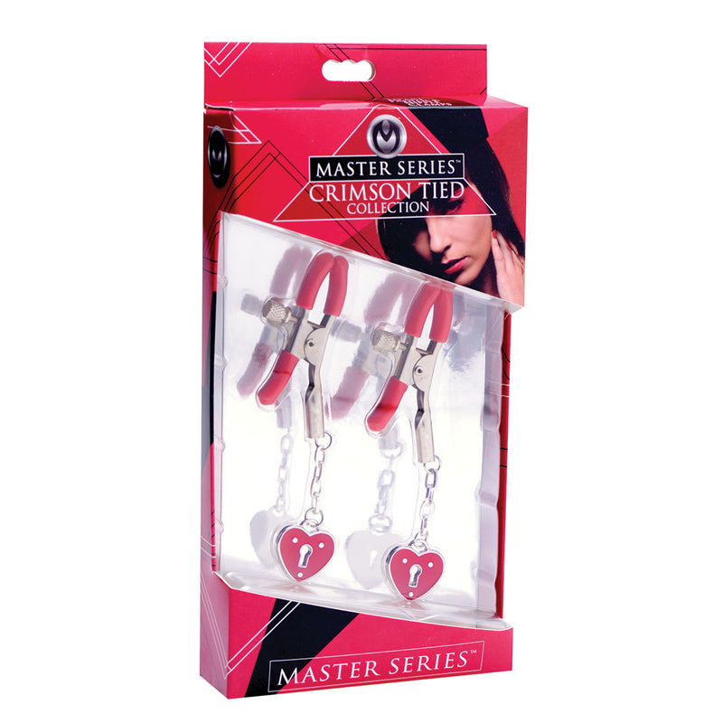 Heart Padlock Nipple Clamps