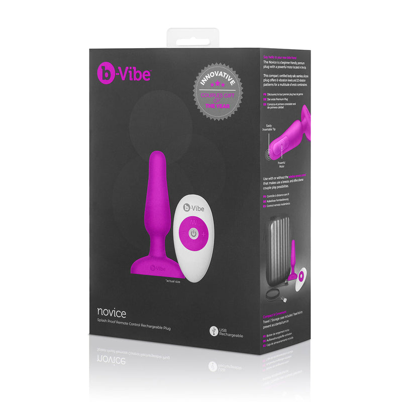 B-Vibe Novice Vibrating Butt Plug