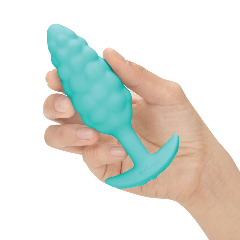 B-Vibe Bump Texture Vibrating Butt Plug Small