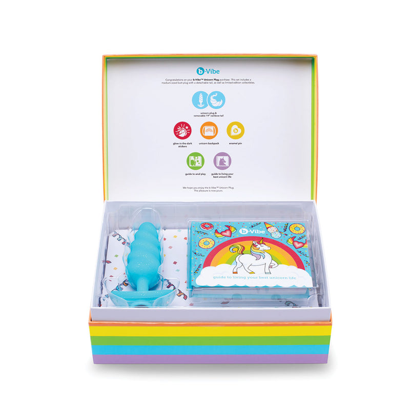 B-Vibe Unicorn Butt Plug Set