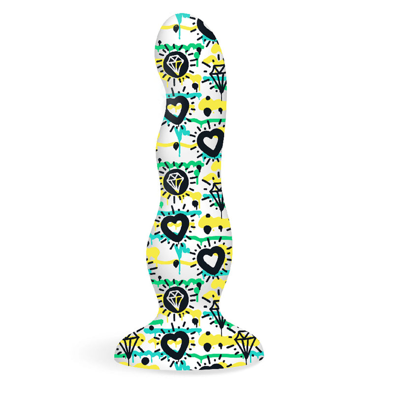 Collage Tattooed Silicone Dildo