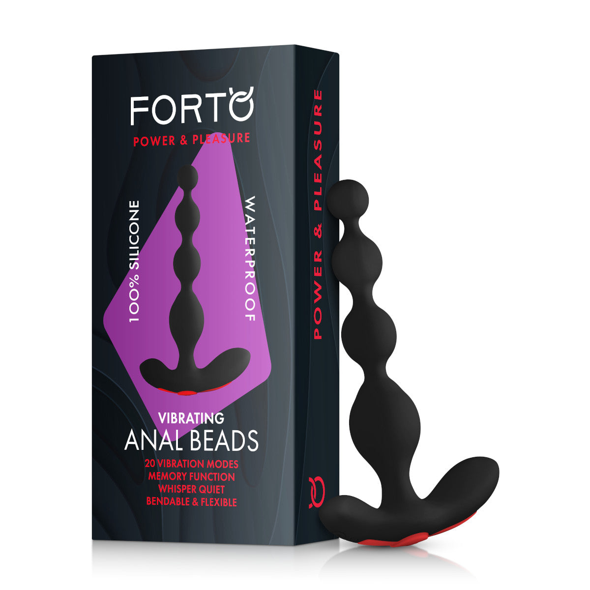 Forto Vibrating Silicone Anal Beads | Delicto Forto Vibrating Silicone Anal Beads | Delicto