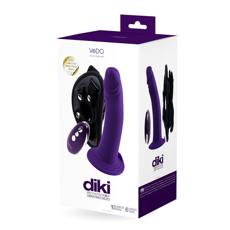 VeDO Diki Rechargeable Vibrating Strap-On Dildo