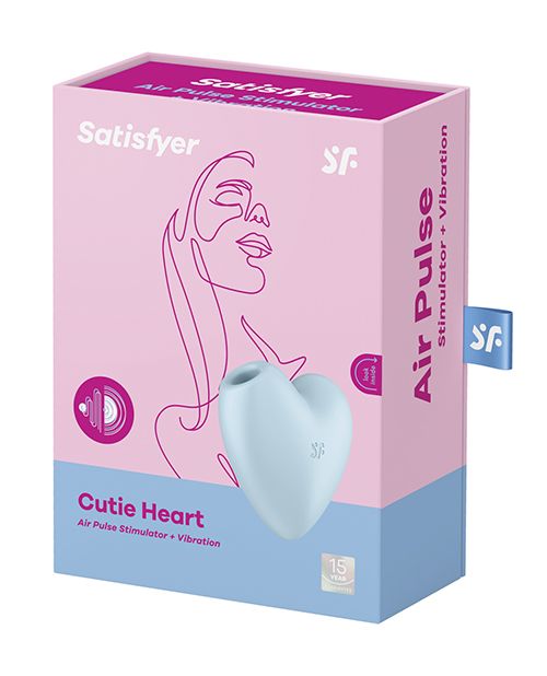 Satisfyer Cutie Heart Air Pulse Stimulator + Vibrator