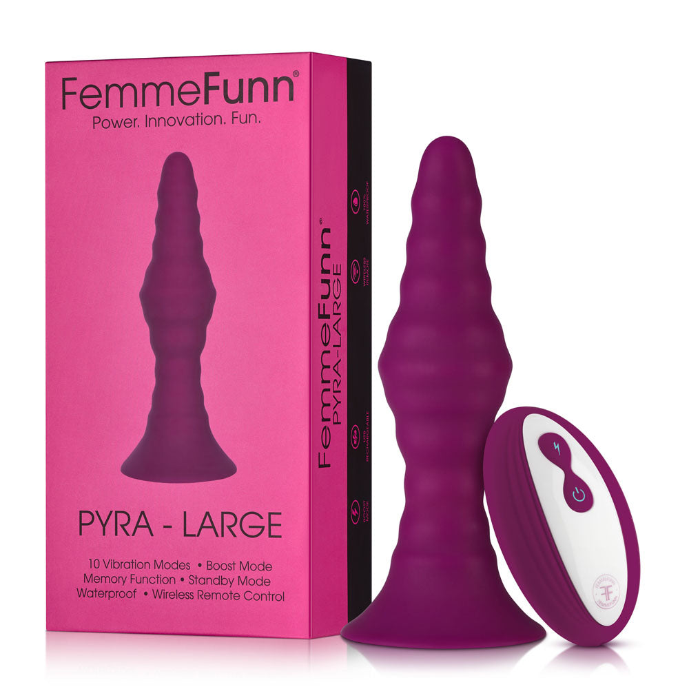 Femme Funn Pyra Large Vibrating Butt Plug | Delicto Femme Funn Pyra Large Vibrating Butt Plug | Delicto