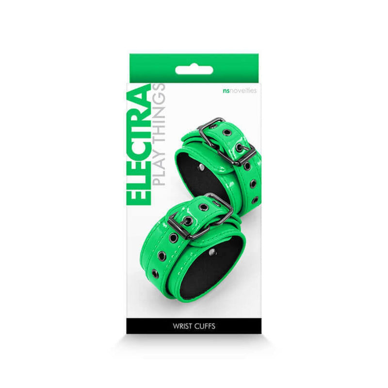 Electra Playthings buckled wrist cuffs
